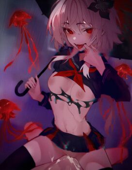 breasts cum cum_in_pussy evernight_(honkai:_star_rail) honkai:_star_rail honkai_(series) kerooosene march_7th_(honkai:_star_rail) nipples sex tagme umbrella