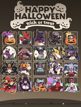 Rule 34 | absurdres, agumon (black), andromon, archnemon, bakemon, blacktailmon uver., boltmon, botamon, brain, breasts, dclaret, demon, demon girl, devimon, digimon, digimon (creature), fallen angel, guilmon, halloween, highres, keramon, kuramon, lilithmon, lopmon, mark of evil, mikemon, mummymon, nyaromon, picodevimon, pumpmon, ranamon, renamon, skullgreymon, terriermon assistant, tsumemon, tukaimon, vamdemon, weregarurumon, wings, witchmon, wizarmon