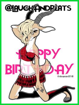 blonde_hair boots brown_eyes furry gazelle gazelle_(zootopia) high_heels inumimi_moeta zootopia