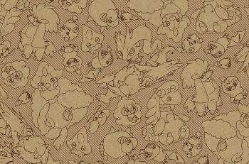 altaria ampharos bergmite claws commentary_request dragon furfrou furfrou_(natural) gen_2_pokemon gen_3_pokemon gen_5_pokemon gen_6_pokemon hinekure legendary_pokemon mareep mega_altaria mega_ampharos mega_pokemon monochrome nintendo no_humans pokemon pokemon_(creature) pokemon_focus reshiram rufflet stuffed_toy swablu swirlix swoobat whimsicott woobat