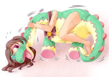 button_eye dinosaur edmol long_neck open_mouth stuffed_animal stuffed_toy tagme toy transformation