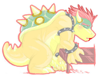 1boy bowser furry furry_male king koopa male_focus mario_(series) nintendo solo super_mario_bros._1 yaoi