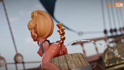 3d anal anal_object_insertion animated artist_name ascot ass best blonde_hair blue_eyes blush breasts cleft_of_venus female_ejaculation from_behind highres kitrosun loli looking_back nintendo nipples object_insertion off_shoulder open_mouth outdoors pointy_ears pussy pussy_juice red_ascot short_hair sideboob sidelocks sitting small_breasts sound straddling tetra the_legend_of_zelda the_legend_of_zelda:_the_wind_waker thighs tongue tongue_out uncensored video watercraft