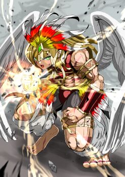 1girl absurdres amazon digimon digimon_(creature) female_focus highres muscular muscular_female original solo