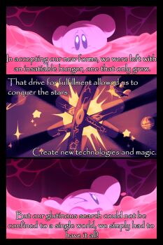 >_o 1boy 3koma absurdres asphyxiation comic crying crying_with_eyes_open drowning english_text flashback flood highres kirby kirby_(series) kirby_star_allies nervous nintendo one-eyed one_eye_closed peril planet scared sepia star_(sky) sun tearing_up tears the_mad_fanatic typo void_termina void_termina_(final_core) wavy_eyebrows wavy_mouth