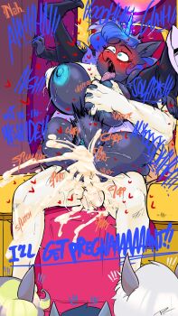 1girl 4boys ahegao ass blush breasts completely_nude cum cum_in_pussy english_text erection fakeryway furry furry_female furry_male grabbing_another&#039;s_breast grabbing_from_behind groping heart horns horse_girl huge_breasts huge_penis multiple_boys my_little_pony nipples nude on_person open_mouth penis princess_luna revealing_clothes sex sex_from_behind sitting sitting_on_person surprised testicles tongue tongue_out vaginal