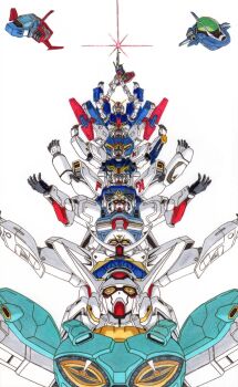 Rule 34 | arm shield, arm up, armor, arms up, beam rifle, blue armor, char&#039;s counterattack, core fighter, energy beam, energy gun, f91 gundam, fake horns, firing, firing into the air, g-self, gundam, gundam f91, gundam g no reconguista, gundam zz, hands up, helmet, highres, holding, holding shield, horned helmet, horns, last shooting, mecha, mecha focus, mobile suit, mobile suit gundam, multicolored armor, nu gundam, oota tamon, outstretched arms, red armor, robot, rx-78-2 gundam, shield, spread arms, standing, trait connection, turn a gundam, turn a gundam (mobile suit), v-fin, v gundam, victory gundam, weapon, white armor, yellow eyes, zeta gundam, zeta gundam (mobile suit), zz gundam