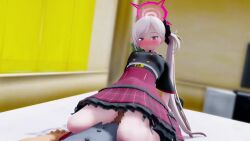 1boy 1girl 3d animated blue_archive cum cumdrip female_ejaculation grinding kaotaro12 loli mesugaki mutsuki_(blue_archive) sound squatting_cowgirl_position tagme video