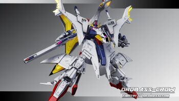 3d absurdres beam_rifle commentary_request earth_federation energy_gun gradient_background gundam gundam_hathaway's_flash highres inviter_oro machinery mecha mecha_focus missile_pod mobile_suit penelope_(hathaway's_flash) robot roundel signature thrusters weapon