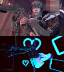 3d amateurthrowaway animated before_and_after bodysuit bottomless breasts business_suit crotch_rub faceless faceless_male formal_clothes ghost_in_the_shell glowing gun highres hypnosis kusanagi_motoko large_breasts long_hair mind_control motoko_kusanagi nude open_mouth pole_dancing purple_hair stripper suit tagme tech_control topless_female video weapon