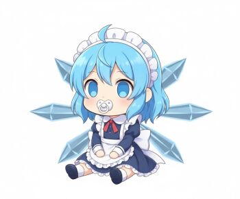 baby cirno maid non-web_source touhou