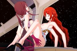 1futa 1girl 3d animated armpits audible_internal_cumshot bouncing_breasts breasts choker cum cum_in_pussy futa_with_female futanari gloves himeko_(honkai:_star_rail) honkai:_star_rail honkai_(series) kafka_(honkai:_star_rail) kiss large_breasts lluanhyperzero long_hair missionary nipples orange_eyes pumping purple_hair pussy red_hair saliva saliva_trail sex shoes sound space spread_legs star_(sky) vaginal video