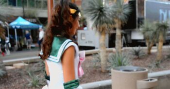 1girl anal anal_object_insertion animated animated_gif ass bishoujo_senshi_sailor_moon boots brown_hair butt_plug choker cosplay costume dress exhibitionism flashing gloves hair_ornament high_heel_boots high_heels jewel_butt_plug knee_boots long_hair looking_at_viewer melody_wylde miniskirt no_panties object_insertion outdoors photo_(medium) pleated_skirt pov public_indecency pussy real_life sailor_collar sailor_jupiter sailor_jupiter_(cosplay) sex_toy skirt spread_legs thighs uncensored upskirt