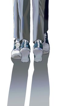0123jjji 2boys angel_devil_(chainsaw_man) chainsaw_man hayakawa_aki height_difference highres invisible_floor lower_body male_focus multiple_boys pants shadow shoes simple_background socks standing tiptoes white_background white_socks yaoi