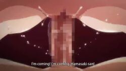 Rule 34 | 1boy, 2girls, animated, anus, blonde hair, blue eyes, breasts, brown eyes, brown hair, bunnywalker, censored, cleavage, cum, cum in pussy, french kiss, girl on top, hamazaki reina, hug, imaizumin-chi wa douyara gal no tamariba ni natteru rashii, imaizumin keita, interior, internal view, jealous, kiss, kurumizaka ruri, large breasts, multiple girls, nude, panties, pink panties, pink sweater, rubbing, screencap, sex, shorts, sound, sports bra, sweater, tagme, tongue, underwear, vaginal, video
