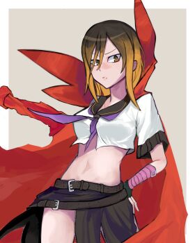 Rule 34 | 1girl, bancholilimon, bancholilimon (cosplay), belt, cosplay, date makiko, digimon, digimon story: cyber sleuth, female focus, highres, looking at viewer, solo