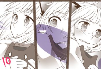 Rule 34 | 1girl, acolyte (ragnarok online), animal ears, blonde hair, blunt bangs, blush, cat ears, cat girl, commentary request, deviling, deviruchi, greyscale, iyofika, lowres, monochrome, ragnarok online, ragnarok origin, upper body