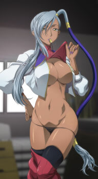 1girl breasts code_geass dark-skinned_female dark_skin highres large_breasts solo villetta_nu