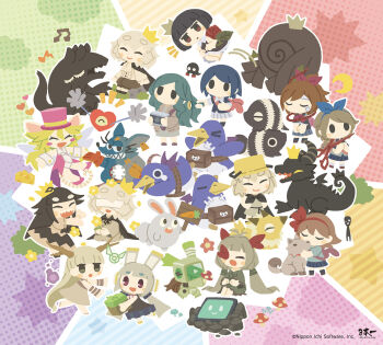 Rule 34 | 2boys, 6+girls, artist request, bandages, bandages over eyes, blind prince, camera, character request, chibi, closed eyes, creature, crescent, crown, dog, dragon, full body, ghost, haru (yomawari), heart (mad rat dead), holding, holding camera, horns, hotaru (htol#niq), htol#niq: hotaru no nikki, key visual, liar princess, liar princess (wolf form), mad rat, mad rat dead, mion (htol#niq), monster, multiple boys, multiple girls, mushroom, musical note, nippon ichi, official art, omoide no naka no shoujo, open mouth, prinny, promotional art, protagonist (yomawari), rabbit, rat god, robot, rose (rose to tasogare no kojou), rose to tasogare no kojou, scissors, sharp teeth, shin yomawari, smile, teeth, titan (rose to tasogare no kojou), toriko (void terrarium), usotsuki hime to moumoku ouji, void terrarium, warui ousama to rippana yuusha, yomawari, yomawari (series), yomawari san, yui (yomawari), yuzu (yomawari)