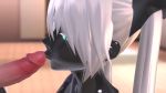 1boy 1girl 3d android animated aqua_eyes black_skin carbon_miku censored colored_skin erection fellatio flim13 glans_licking glansjob hetero kissing_penis licking licking_penis mikumikudance_(medium) open_mouth oral penis source_request tagme tongue tongue_out video white_hair
