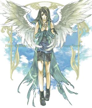 Rule 34 | 1990s (style), angel wings, black hair, final fantasy, final fantasy viii, long hair, rinoa heartilly, wings