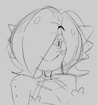 1girl 2025 bare_shoulders blush_stickers breasts cleavage collarbone female_focus gardevoir gardevoir_(cosplay) gen_3_pokemon hair_over_one_eye happy looking_at_viewer medium_breasts monochrome mrshuji16 nintendo original pokemon pokemon_(anime) poketoon reference_work simple_background smile solo