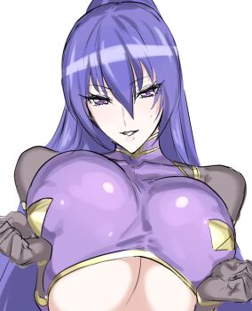 1girl akiyama_rinko breasts huge_breasts long_hair taimanin_(series) taimanin_yukikaze