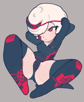 ass colored_skin commentary english_commentary loli red_eyes sage_(sonic) sonic_(series) sonic_the_hedgehog_(classic) sonic_the_hedgehog_1 white_hair white_skin yono51