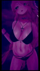 1girl 3d animated audible_music bouncing_breasts breasts desi_re highres large_breasts solo sound tagme thick_thighs thighs video vrchat