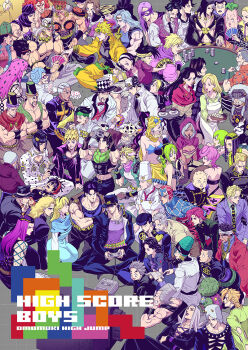 battle_tendency beanie black_headscarf black_shirt blouse blue_shirt boingo book braid braided_ponytail bruno_bucciarati caesar_anthonio_zeppeli card cellphone chef cup daniel_j._d&#039;arby dark-skinned_female dark-skinned_male dark_skin diamond_wa_kudakenai diavolo dio_brando dreadlocks emporio_alnino enrico_pucci enya_geil erina_pendleton ermes_costello esidisi everyone foo_fighters_(jojo) formaggio game_console ghiaccio giorno_giovanna green_shirt grey_shirt guido_mista hand_on_own_chin happy hat headscarf higashikata_josuke higashikata_tomoko hirose_koichi hol_horse illuso jean_pierre_polnareff jojo_no_kimyou_na_bouken jonathan_joestar joseph_joestar joseph_joestar_(old) joseph_joestar_(young) kakyoin_noriaki kars_(jojo) kawajiri_hayato kishibe_rohan kobayashi_tamami konpane_(ohj) kuujou_holly kuujou_jolyne kuujou_joutarou lap_pillow lisa_lisa loggins_(jojo) lying_on_lap mariah_(jojo) melone messina_(jojo) midler mohammed_avdol n&#039;doul narancia_ghirga narciso_anasui nijimura&#039;s_father nijimura_keicho nijimura_okuyasu nukesaku oingo pannacotta_fugo pericolo pesci phantom_blood phone pink_shirt playing_card playing_games poker poker_chip poker_table polpo ponytail prosciutto_(jojo) risotto_nero robert_e._o._speedwagon rudolph_von_stroheim santana_(jojo) shirt shizuka_joestar sleeveless sleeveless_shirt smartphone stardust_crusaders steely_dan stone_ocean stray_cat_(jojo) super_famicom suzi_q table teacup terence_t._d&#039;arby tonio_trussardi top_hat trish_una vanilla_ice vento_aureo wamuu weather_report white_shirt will_anthonio_zeppeli yamagishi_yukako yangu_shigekiyo yellow_shirt
