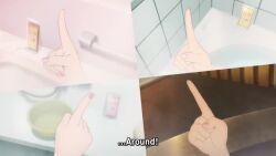 3d 4girls aimoto_rinku akashi_maho animated anime_screenshot back backboob bath bathing bathroom bathtub blonde_hair blue_eyes breasts brown_hair cellphone d4dj hair_down hair_up indoors large_breasts long_hair medium_breasts multicolored_hair multiple_girls night nude ohnaruto_muni partially_submerged phone purple_hair red_eyes red_hair short_hair sitting small_breasts smile soap_bubbles sound subtitled talking togetsu_rei towel towel_on_head video washing water wet wet_hair