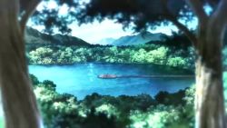 Rule 34 | 1boy, 1girl, animal ears, animated, anime screenshot, armor, cat ears, cat girl, cat tail, computer, desk, dock, dress, nekohime, netoge no yome wa onna no ko janai to omotta?, nishimura hideki, outdoors, subtitled, tagme, tail, video, video game, water