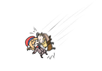 Rule 34 | > <, 2girls, absurdres, beret, blonde hair, blurry, brown headwear, chibi, commentary, english commentary, falling, ground pound, hair ornament, hat, highres, hololive, hololive english, indie virtual youtuber, jacket, landing impact, long sleeves, monotoxy, motion blur, motion lines, multiple girls, open mouth, plaid clothes, plaid skirt, pom pom (clothes), pom pom hair ornament, red headwear, shigure ui (vtuber), shigure ui (1st costume) (vtuber), shirt, short hair, skirt, smile, smol ame, striped, virtual youtuber, watson amelia, white background, white shirt