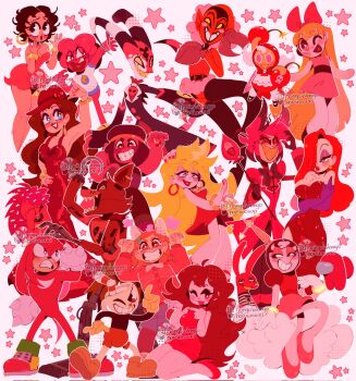 6+boys 6+girls ;d \||/ among_us bare_arms bare_legs bare_shoulders barefoot belt bendy_straw betty_boop betty_boop_(series) black_belt black_eyes black_footwear black_shirt blitzo_(helluva_boss) blonde_hair blossom_(ppg) blunt_bangs bomb bow bowtie bracelet breasts bright_pupils brown_footwear brown_hair character_request cherry_cookie cleavage clenched_teeth collarbone colored_sclera colored_skin colored_teeth commentary cookie_run copyright_request corrupted_twitter_file crossover cup cuphead cuphead_(game) demon_boy dress drinking_straw earrings elbow_gloves english_commentary explosive eyeshadow fewer_digits five_nights_at_freddy&#039;s flaky_(happy_tree_friends) foxy_(fnaf) friday_night_funkin&#039; full_body furry furry_male girlfriend_(friday_night_funkin&#039;) gloves gold_bracelet gold_earrings gold_necklace grin hair_behind_ear hair_bow halftone hand_on_own_hip happy_tree_friends hat hat_bow heart heart_in_mouth hellaverse helluva_boss high_heels highres hilda_berg him_(powerpuff_girls) holding holding_bomb honguito hook_hand hoop_earrings instagram_logo instagram_username jessica_rabbit jewelry knuckles_the_echidna large_breasts long_hair looking_at_viewer looking_to_the_side makeup mechanical_arms mechanical_ears mechanical_legs ming_lee multiple_boys multiple_crossover multiple_girls nail_polish necklace no_fingers no_toes object_head one_eye_closed open_mouth orange_eyes orange_hair outline panty_&amp;_stocking_with_garterbelt panty_(psg) pantyhose pink_background pink_dress pink_eyes pointing pointing_to_the_side pointy_ears pointy_nose powerpuff_girls puffy_shorts purple_eyes purple_eyeshadow purple_gloves red_(among_us) red_bow red_dress red_eyes red_eyeshadow red_footwear red_hat red_nails red_sclera red_shorts red_skin red_theme ruby_(steven_universe) sharp_teeth shirt short_hair shorts side_slit simple_background sitting sleeveless sleeveless_dress smile sonic_(series) standing star_(symbol) steven_universe strapless strapless_dress tassel tassel_earrings teeth turning_red twitter_logo twitter_username very_long_hair white_gloves white_outline white_pantyhose white_pupils who_framed_roger_rabbit yellow_gloves yellow_sclera yellow_teeth ||/