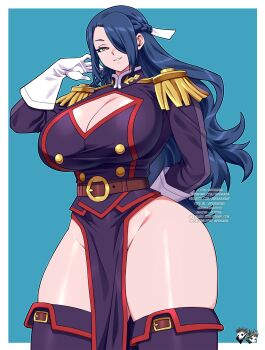 1girl azuma_fubuki breasts huge_breasts jadenkaiba long_hair mato_seihei_no_slave solo