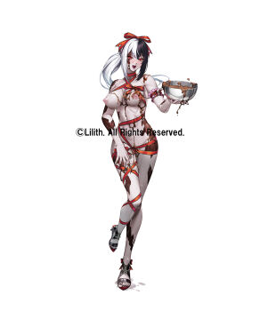 1girl breasts chocolate large_breasts lilith-soft nipples solo taimanin_(series) taimanin_rpgx