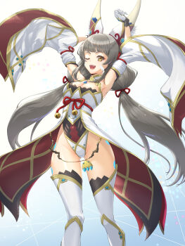 animal_ears cat_ears cat_girl chiga_akira leotard nia_(blade)_(xenoblade) nia_(xenoblade) solo twintails xenoblade_chronicles_(series) xenoblade_chronicles_2