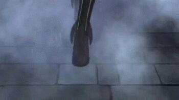 3d animated animated_gif armor ass ass_shake black_panties boots bouncing_breasts breasts camilla_(fire_emblem) cleavage fire_emblem fire_emblem_fates intelligent_systems jewelry large_breasts lowres nintendo official_art panties purple_hair strap tiara underwear walking