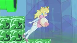 1girl animated ass blonde_hair blooper blue_eyes breasts flash flash_game huge_breasts ivan-aedler mario_(series) nintendo nipples penis pregnant princess princess_peach pussy super_mario_bros._1 text_focus uncensored video
