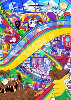 1other 6+boys 6+girls abstraction_(the_amazing_digital_circus) alligator angel_(the_amazing_digital_circus) angry animal_ears anime_coloring aqua_bow aqua_eyes aqua_hair aqua_sleeves asymmetrical_arms asymmetrical_bodysuit asymmetrical_eyelashes asymmetrical_eyes asymmetrical_gloves asymmetrical_legs asymmetrical_legwear asymmetrical_limbs asymmetrical_sleeves bag bandana black_eyes black_hat black_pants blue_bandana blue_bodysuit blue_eyes blue_footwear blue_lips blue_outline blue_shorts blue_sleeves blush_stickers bodysuit bow box bright_pupils brown_hair brown_hat brown_outline bubble_(the_amazing_digital_circus) bug burger butterfly button_eyes buttons candy candy_corn cane center-flap_bangs chad_(the_amazing_digital_circus) chair character_doll checkered_floor chess_piece circus_tent claws closed_mouth cloud cloudy_sky coattails collar collared_bodysuit collared_dress colored_sclera colored_skin commentary commentary_request cowboy_hat crab_claw crescent crocodilian crown crying cup day dentures detached_eyes disembodied_hand disposable_cup doll dress drinking_straw eating employee_uniform english_commentary english_text escalator everyone extra_eyes eyelashes eyes_over_blush fast_food fewer_digits fisheye flying food formal_clothes french_fries frilled_sleeves frills from_behind from_side fudge fur-trimmed_robe fur_trim gangle_(the_amazing_digital_circus) ghost ghostly(the_amazing_digital_circus) gift gift_box gloink_(the_amazing_digital_circus) gloink_queen glove_cuffs gloves gold_buttons gold_crown green_dress green_eyes green_hair green_neckerchief green_outline green_skirt green_sleeves grin gummigoo hair_between_eyes hat holding holding_cane holding_gift holding_tray indoors insect jax_(the_amazing_digital_circus) jester jester_cap jester_costume king king_(chess) kinger_(the_amazing_digital_circus) legs_apart logo_parody long_sleeves looking_at_another looking_up lowered_eyelids mall mannequin mannequin_(the_amazing_digital_circus) martha_mildenhall max_(the_amazing_digital_circus) mismatched_gloves monster moon moon_(the_amazing_digital_circus) multicolored_bodysuit multicolored_eyes multiple_boys multiple_girls neckerchief nelnal night no_humans no_pupils official_art open_mouth orange_butterfly orange_wings orb orbsman outline overalls palm_tree pants patchwork_clothes pillar pink_eyes pink_overalls pink_pupils pink_sclera pink_sleeves pink_wings pocket pom_pom_(clothes) pomni_(the_amazing_digital_circus) princess princess_loolilalu_(the_amazing_digital_circus) puffy_short_sleeves puffy_shorts puffy_sleeves purple_eyes purple_fur purple_hair purple_robe purple_sclera purple_skin rabbit_boy rabbit_ears ragatha_(the_amazing_digital_circus) reaching red_bodysuit red_eyes red_hair red_hat red_ribbon red_shorts red_skin red_sleeves red_suit ribbon robe sad sample_watermark saturated sharp_teeth shopping_bag short_hair short_sleeves shorts sidelighting simple_background single_wing skirt sky sleeve_cuffs sleeveless small_pupils smile sprinkles standing star_(sky) star_(symbol) star_print starry_sky striped_bodysuit striped_clothes striped_headwear striped_shorts striped_sleeves suit sun sun_(the_amazing_digital_circus) suspenders table teeth the_amazing_digital_circus the_fudge_(the_amazing_digital_circus) theatre_mask tongue tongue_out top_hat toy toy_block toys_r_us tray tree triangle_nose two-tone_bodysuit two-tone_bow two-tone_eyes two-tone_hat two-tone_shorts two-tone_sleeves vertical-striped_bodysuit vertical-striped_clothes vertical-striped_headwear vertical-striped_sleeves vintage_clothes water watermark white_collar white_eyes white_gloves white_mask white_pupils white_skin window wing_collar wings yellow_collar yellow_eyes yellow_gloves yellow_sclera yellow_skin yellow_trim zooble_(the_amazing_digital_circus)