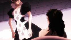 animated anime_screenshot ass battle_tendency breasts brown_hair highres jojo_no_kimyou_na_bouken joseph_joestar joseph_joestar_(young) large_breasts lisa_lisa long_hair mature_female nude short_hair sound suzie_q tagme video