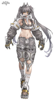 1girl highres machine mecha_musume official_art standing surfing_orange tachi-e tagme