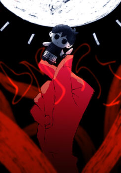 Rule 34 | character doll, commentary request, disembodied hand, doll, highres, no humans, omori, omori (omori), shakomori w, stuffed toy