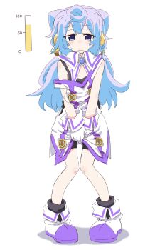 Rule 34 | 1boy, between legs, bike shorts, black shirt, black socks, blue eyes, blue gemstone, blue hair, blush, brooch, closed mouth, detached collar, dress, full body, gem, gloves, hacka doll, hacka doll 3, hair ornament, half-closed eyes, hand between legs, have to pee, jewelry, knees together feet apart, long hair, looking at viewer, male focus, nose blush, own hands together, pigeon-toed, ponnu (tnpn2yw), purple shoes, purple trim, raised eyebrows, shirt, shoes, sidelocks, simple background, socks, solo, standing, straight-on, strap slip, sweat, trap, undershirt, urine meter, variant set, wavy mouth, white background, white dress, white gloves