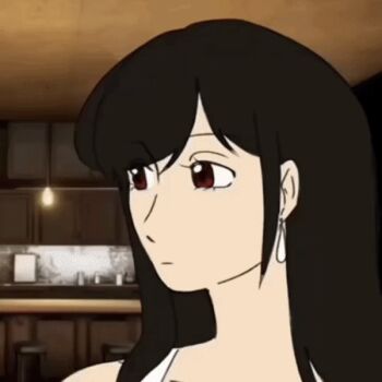 1girl animated animated_gif ass ass_shake black_gloves black_pants brown_hair final_fantasy final_fantasy_vii final_fantasy_vii_rebirth final_fantasy_vii_remake gloves non-web_source pants red_eyes tank_top tifa_lockhart twerking white_tank_top