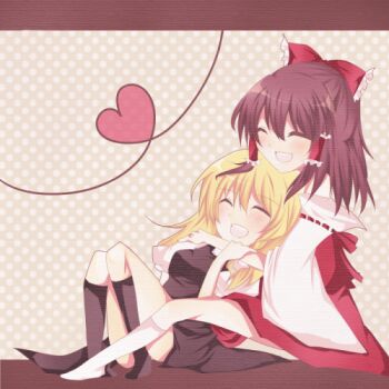 Rule 34 | 2girls, female focus, hakurei reimu, kirisame marisa, lowres, multiple girls, nayuta (artist), nayuta (scarlet-noize), touhou