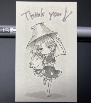 Rule 34 | 1girl, animal print, barefoot, closed mouth, commentary request, deformed, frilled skirt, frills, frog print, full body, hair ribbon, hat, leg up, long hair, long sleeves, looking at viewer, moriya suwako, photo (medium), print skirt, print vest, ribbon, ribbon-trimmed sleeves, ribbon trim, s.mamiya, skirt, smile, solo, thank you, toes, touhou, traditional media, tress ribbon, vest, wide sleeves