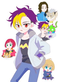 Rule 34 | blue eyes, chiropmon, cougarmon, digimon, digimon (creature), digimon beatbreak, gekkomon, green eyes, kuonji makoto, pristimon, rockhoney62, sakuya reina, sawashiro kyo, smile, tenma tomoro