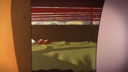 1girl 3d animated ass ass_shake barefoot bed bedroom come_hither feet green_eyes gwen_tennyson jumping long_sleeves looking_at_viewer looking_back orange_hair original pants seductive_gaze shirt skuddbutt soles solo sound stuffed_animal stuffed_toy tagme teasing teddy_bear video