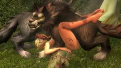 1girl 3d animal_penis animated artist_request bestiality blonde_hair completely_nude elf fellatio full_body knotted_penis licking licking_penis long_pointy_ears nude oral outdoors penis pointy_ears sex sound source_request tagme uncensored video warcraft